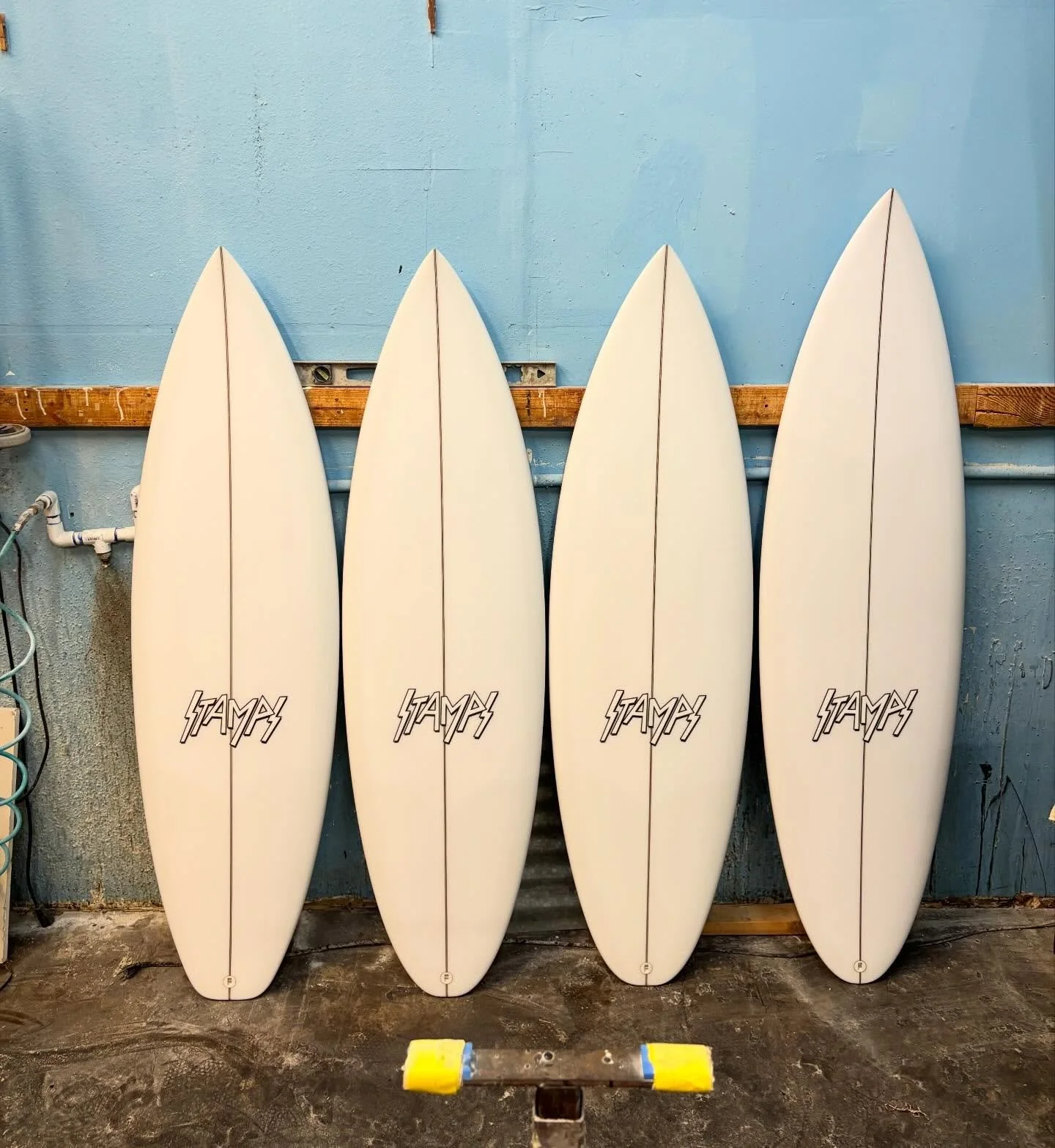 :: fresh four pack :: locked and loaded for the kick off the Challenger Series in Ballito, SA :: a couple different 5&rsquo;6&rdquo; profiles and specs, and a next step 5&rsquo;10&rdquo; :: 🎉💃 :: @baileyturner__ ::