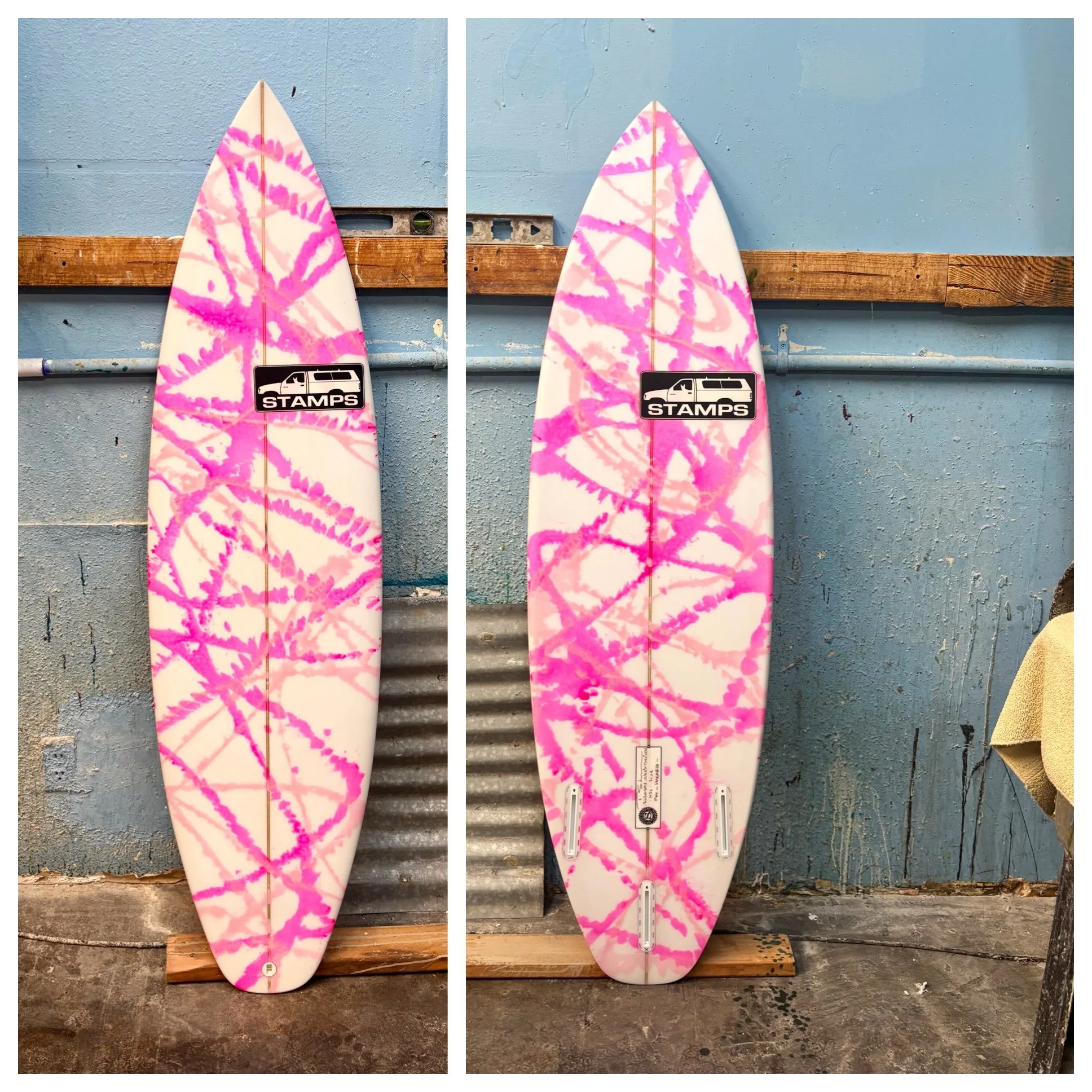 :: GromHawk :: 5&rsquo;4.5&rdquo; x 17.50&rdquo; x 2.10&rdquo; :: 21.0 L :: flouro and soft pink color &lsquo;splash&rsquo; :: keeping on theme with @harper_olenik ::