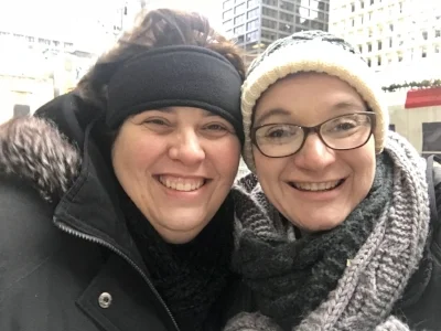 New Christmas tradition, spending a day in downtown Chicago together. 
