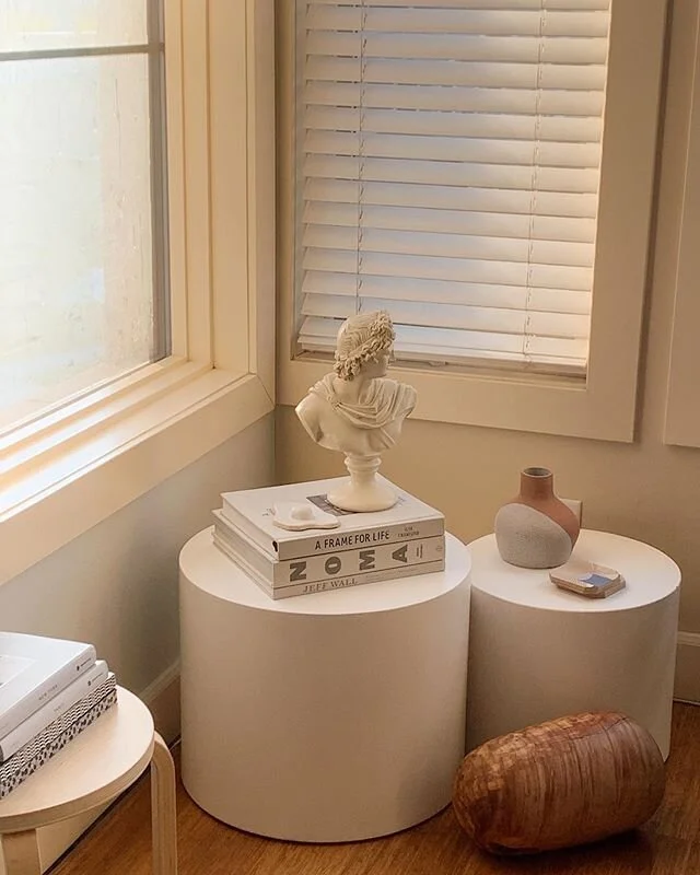 My favorite corner + a real dirty window from a sunnier day. 💛