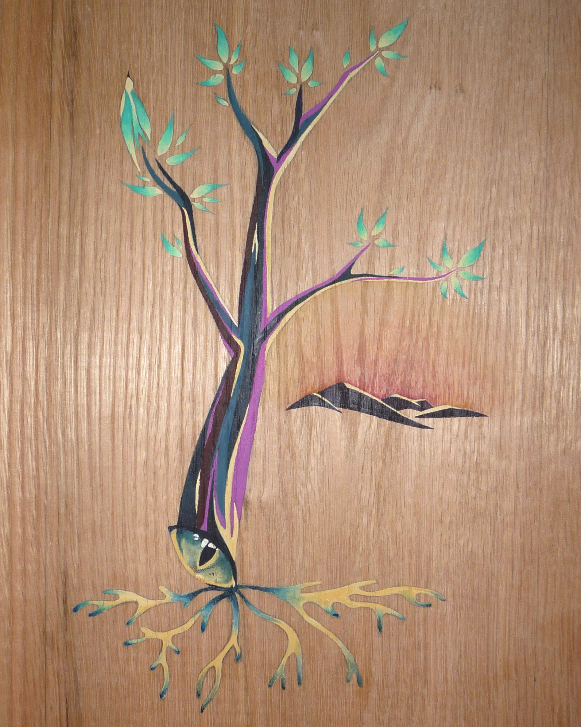 Imagination , acrylic on wood private collection