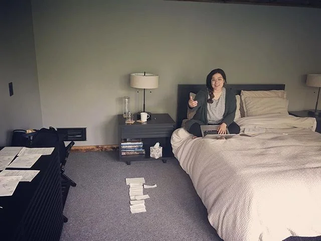 writing retreat aka locked in a room #notkidnapped #playwright #inspiration #outlines #characterarc