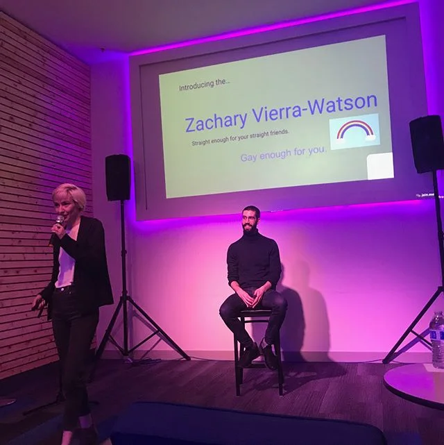 POPUP tinder disrupt in the lobby of @nctcsf and once we explained Tinder and Tech Crunch Disrupt, people kinda understood what was happening to them and THEN they all fell in love with Zach #tinderdisrupt #comedy #dating #theaterlobby #theaterlobbyshenanigans