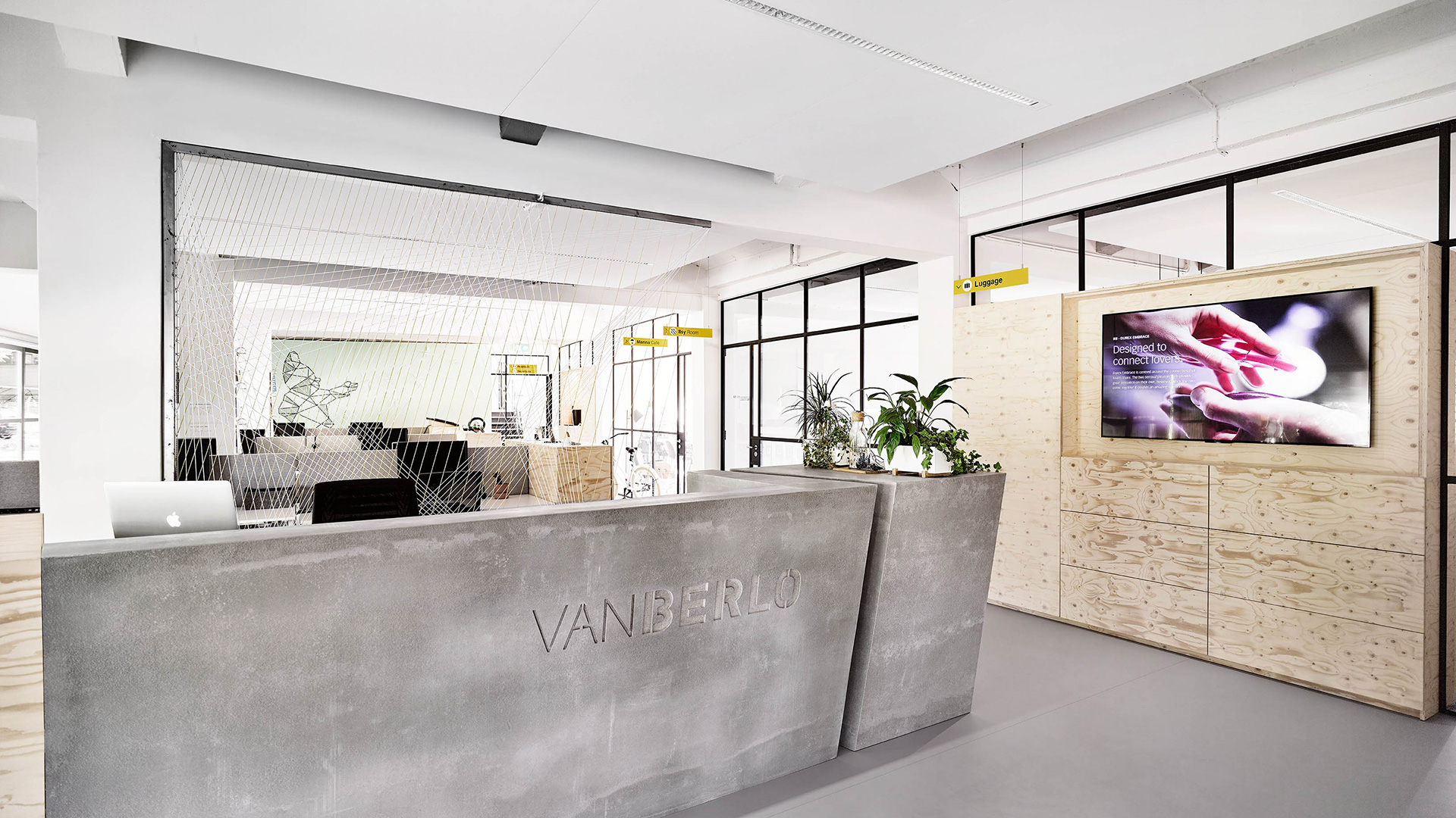 Entrance / Clean lines and an open floor plan using the grid of the windows to fit contemporary elements.