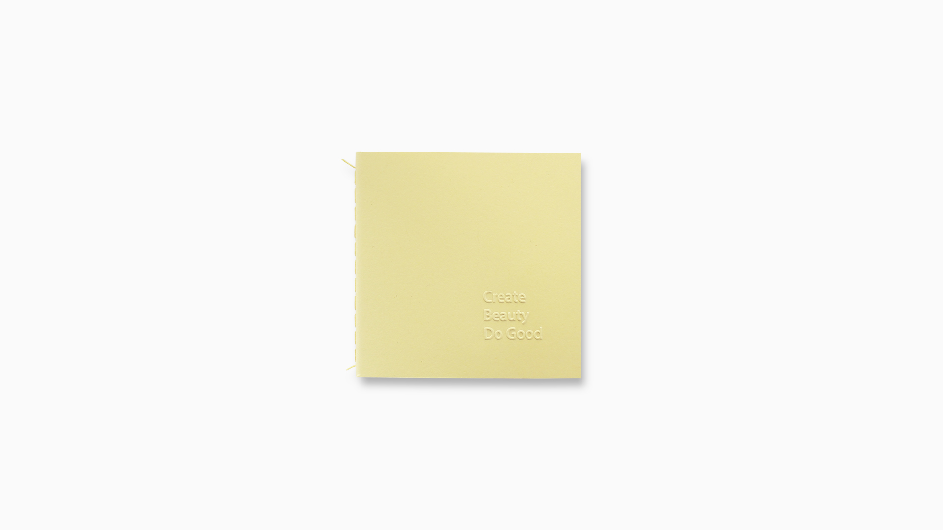 BOEKJE / Cover with Create Beauty Do Good letterpress.