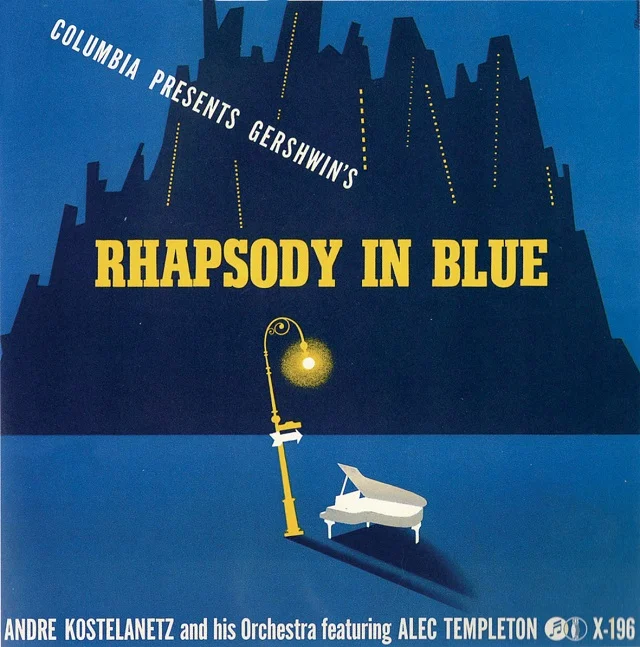 Gershwin's Rhapsody in Blue (1942) cover, used on the grounds of fair use.