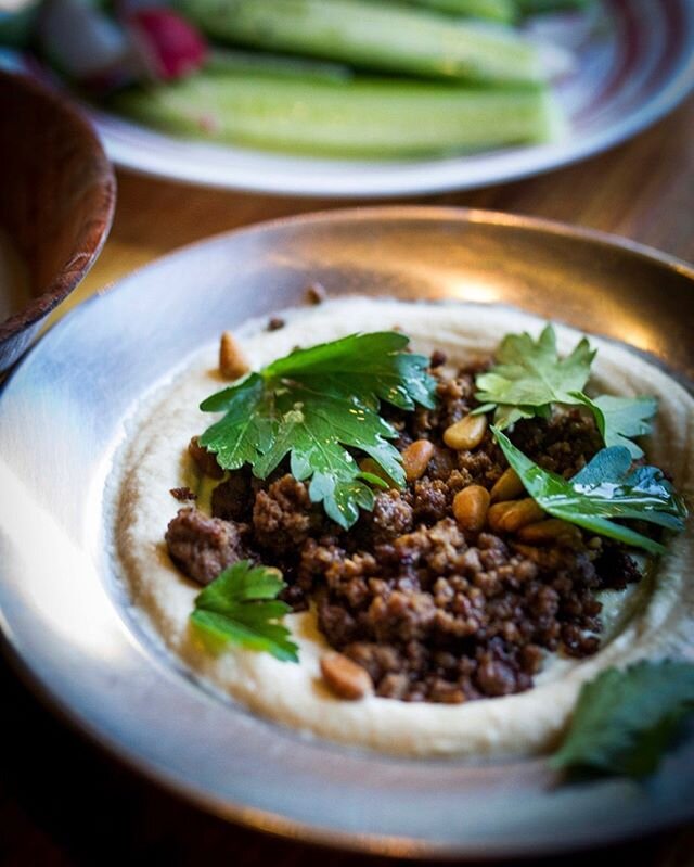 As they say &ldquo;make hummus not war&rdquo;. Our lamb spiced hummus with baked bread is a perfect starter.