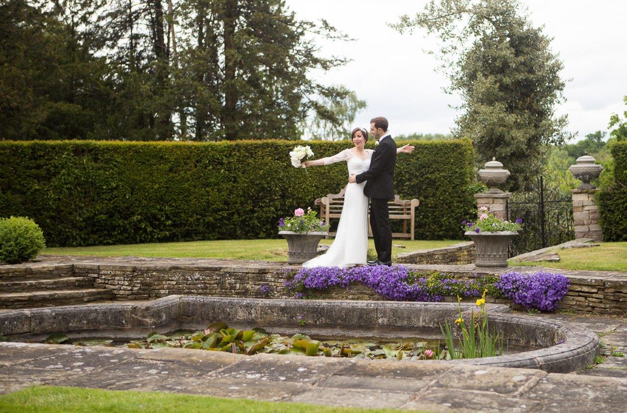 Our sunken garden is elegant and sophisticated - like our Brides!