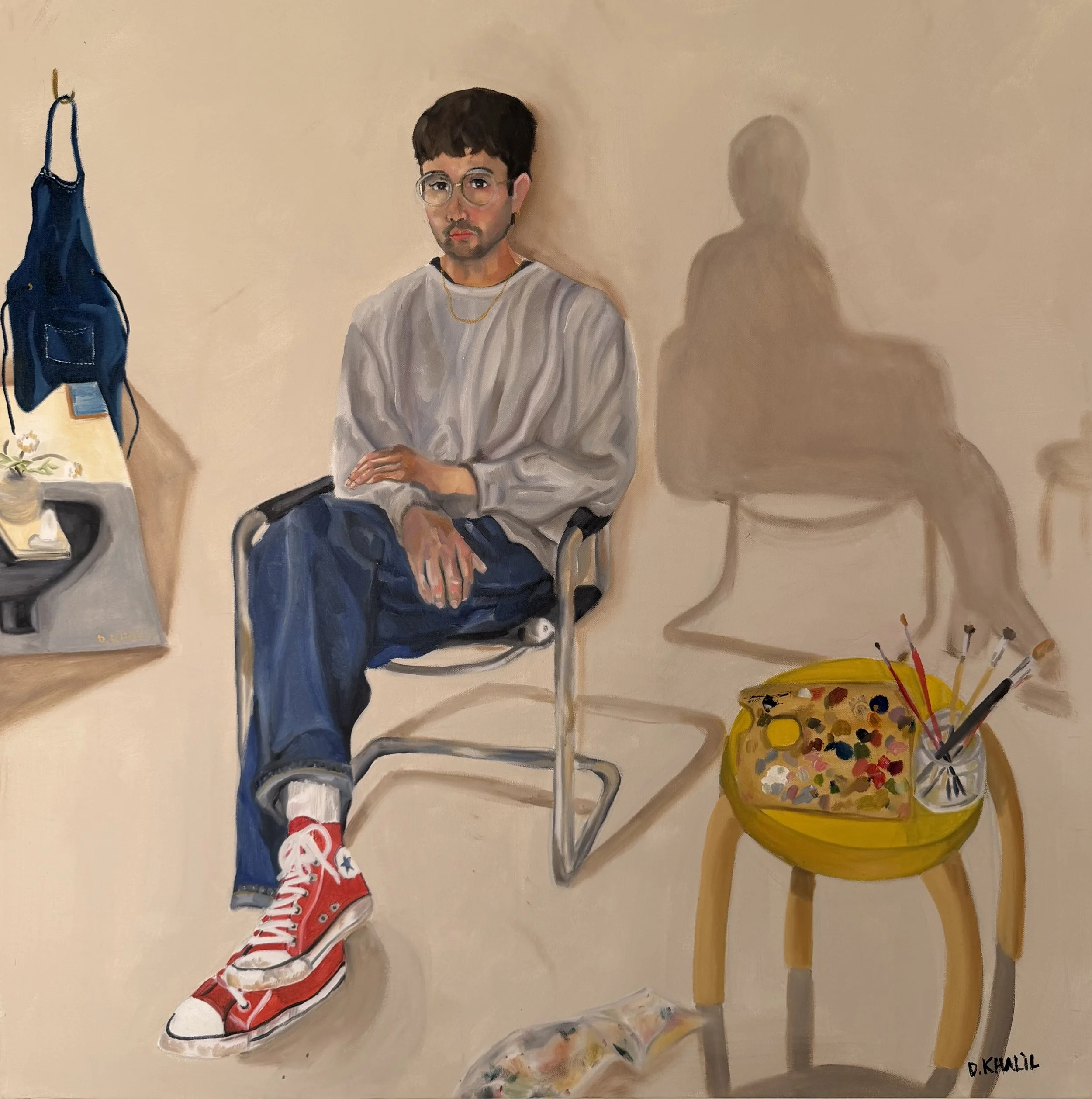  Oil on canvas  90 × 90 cm   
