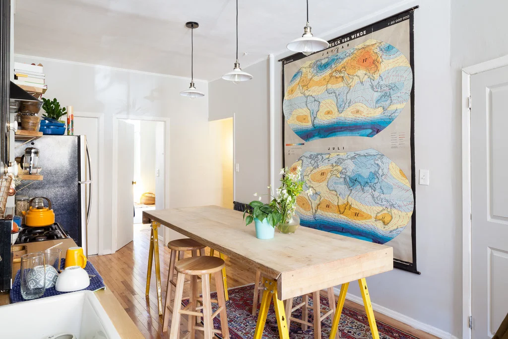 tmagazine:

Nicholas CalcottAt Home With a Brooklyn Restaurant Designer, Nominated for a James Beard AwardIf there can be said to be a Brooklyn look in the restaurant world today, Matthew Maddy is at least partially responsible for it. Many of the b…