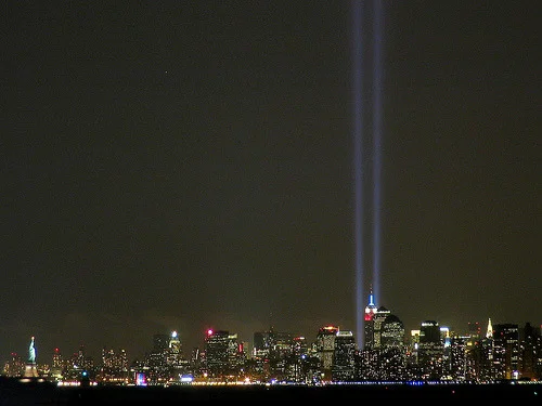 whitneymcn:

I’ve posted some variation on this, someplace, once every year for a number of years now. Guess I’ll keep it going for a while longer.
Tribute In Light, 9/11/03 (Brendan Loy)
Not that anyone has asked, but you know what I’d like to see …