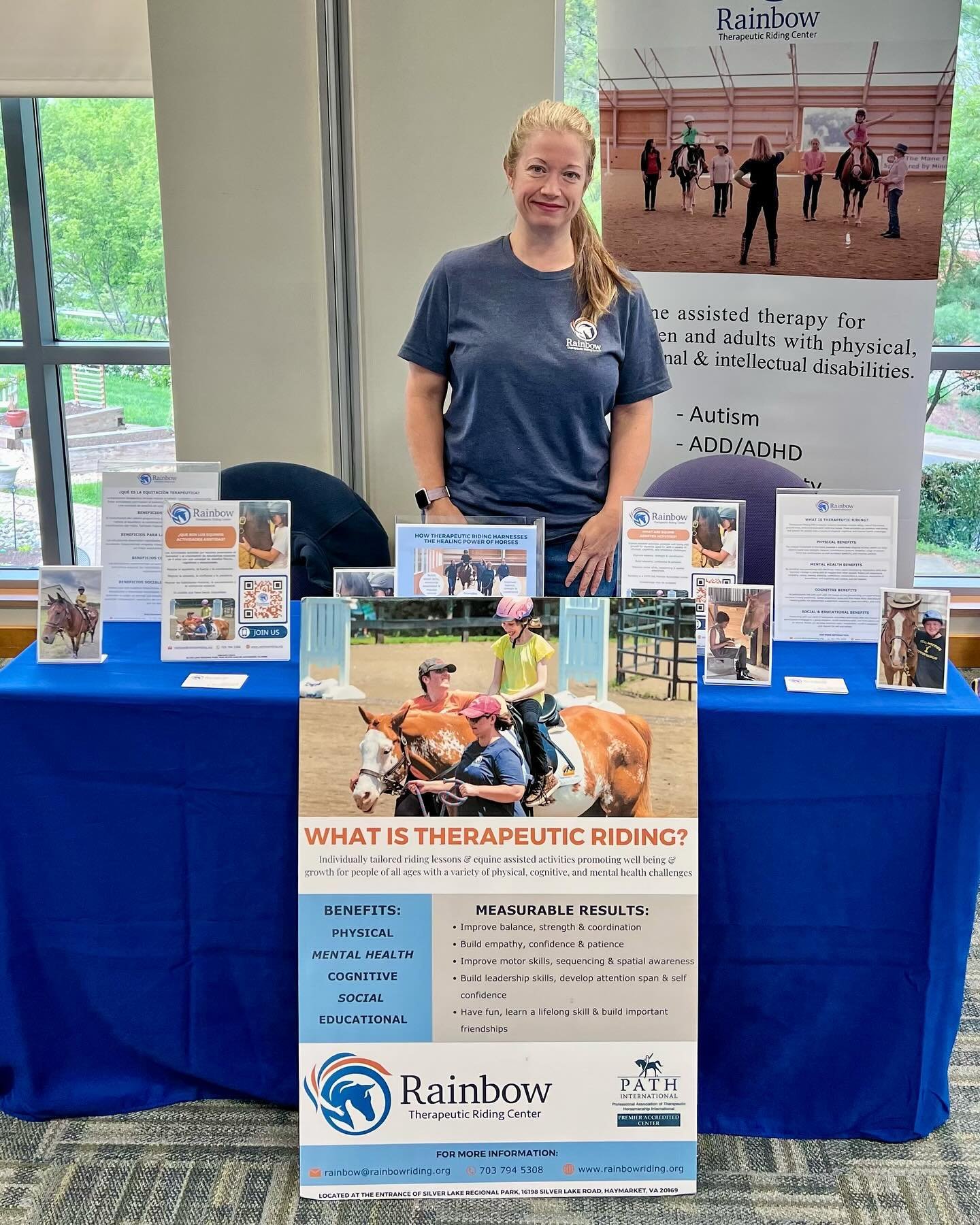 Join us this evening at the @fauquierhealth mental health and wellness fair at @fauquierhospital. We are here until 8pm to talk all things equine!