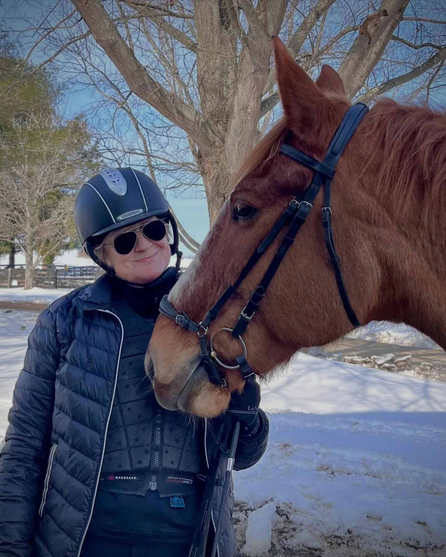 ❄️ day, fun day! Has the thaw cometh!? Likely no if you look at the weekend weather 😢 

Thanks to the @cabinbranch_farm crew 🥇 for clearing a winter wonderland trail through the woods! Much needed for horse and rider mental health ❤️