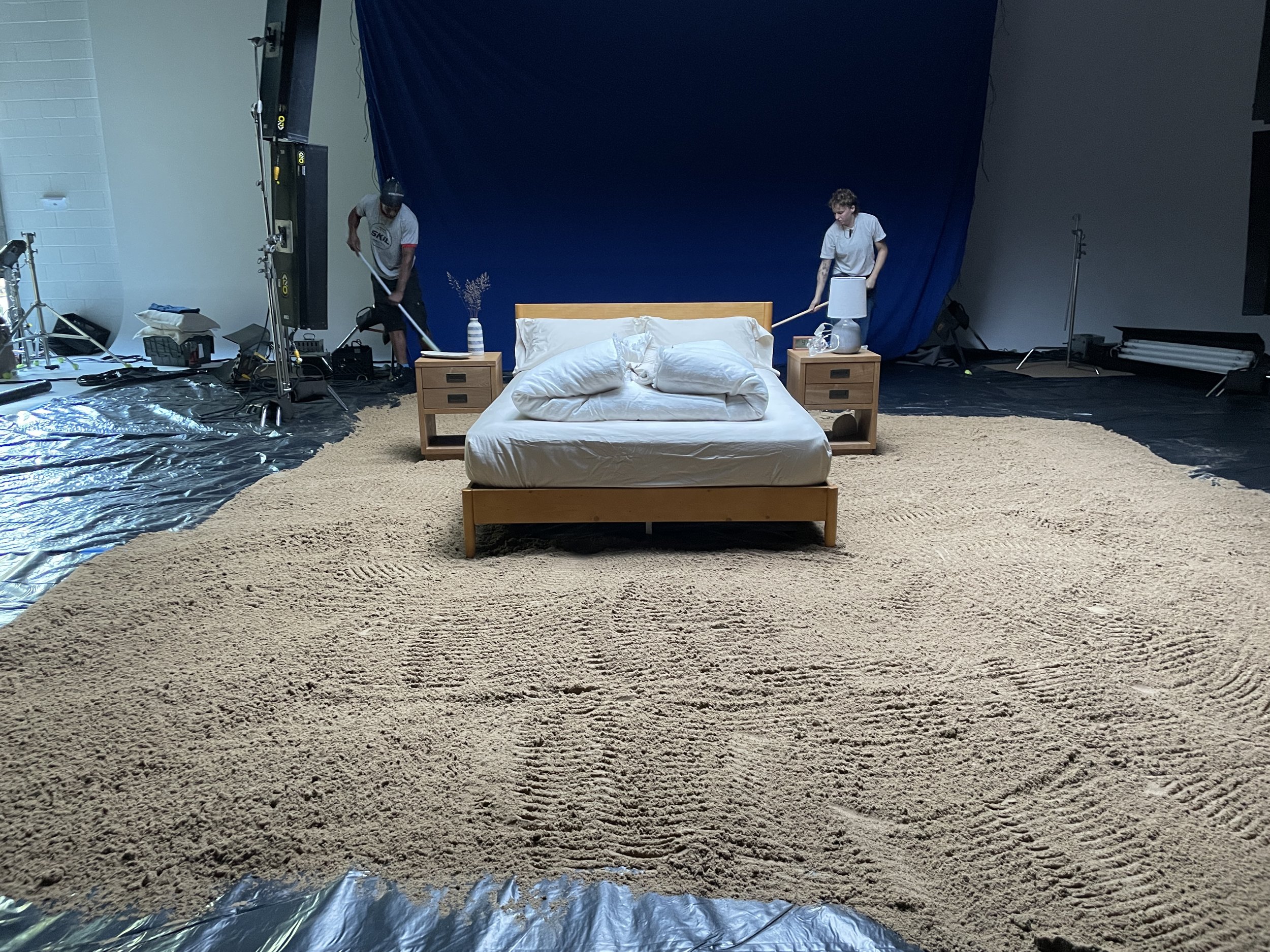 loading in 8 tons of sand