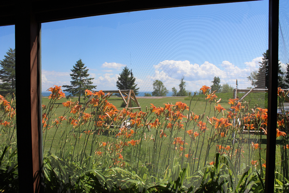 View from the first floor screened-in porch