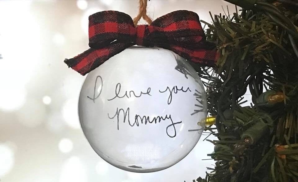 Handwriting Keepsake Ornament $14