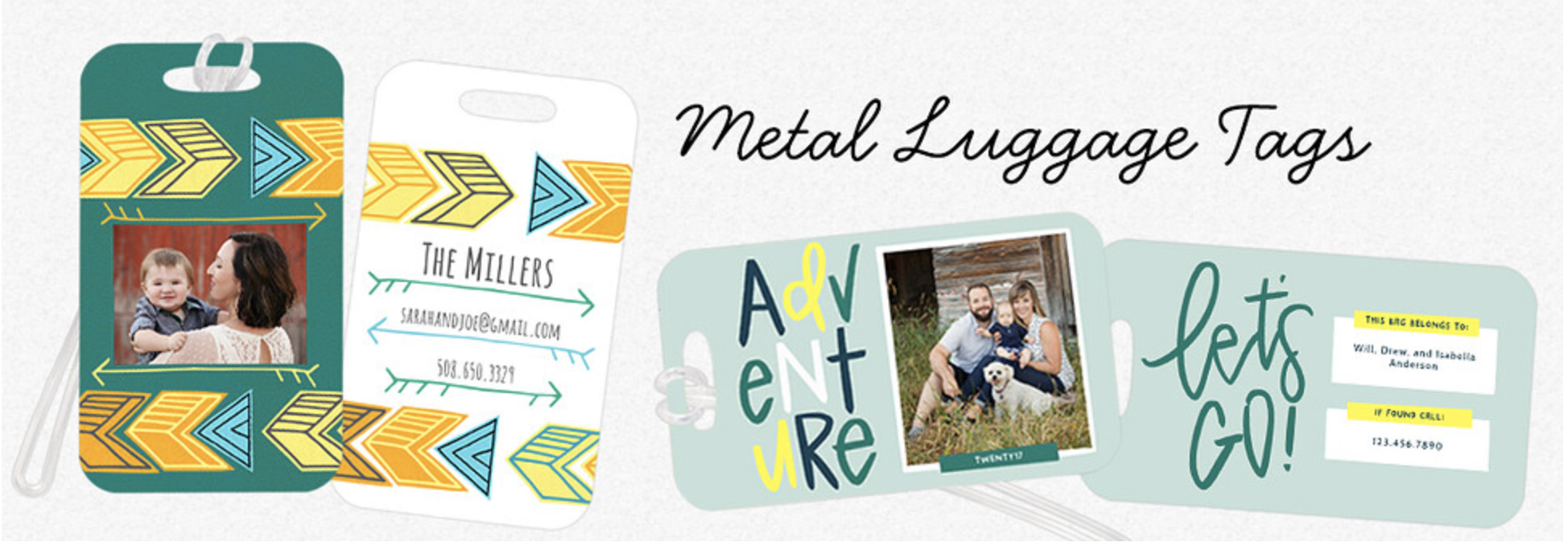 Metal Luggage Tag $11.99