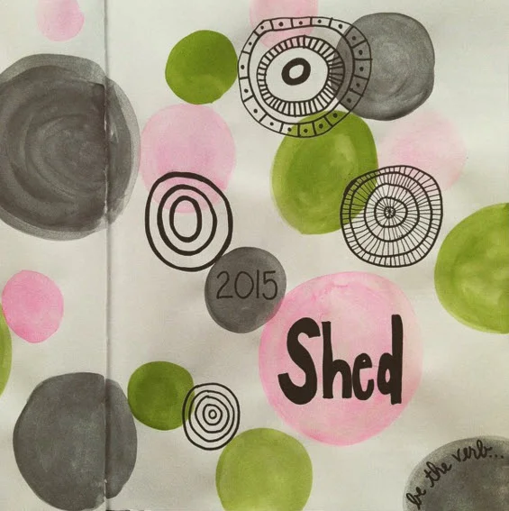 Tammi's drawing of her 2015 word: Shed.