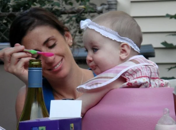 Me (age 32) with Alma (6 months).