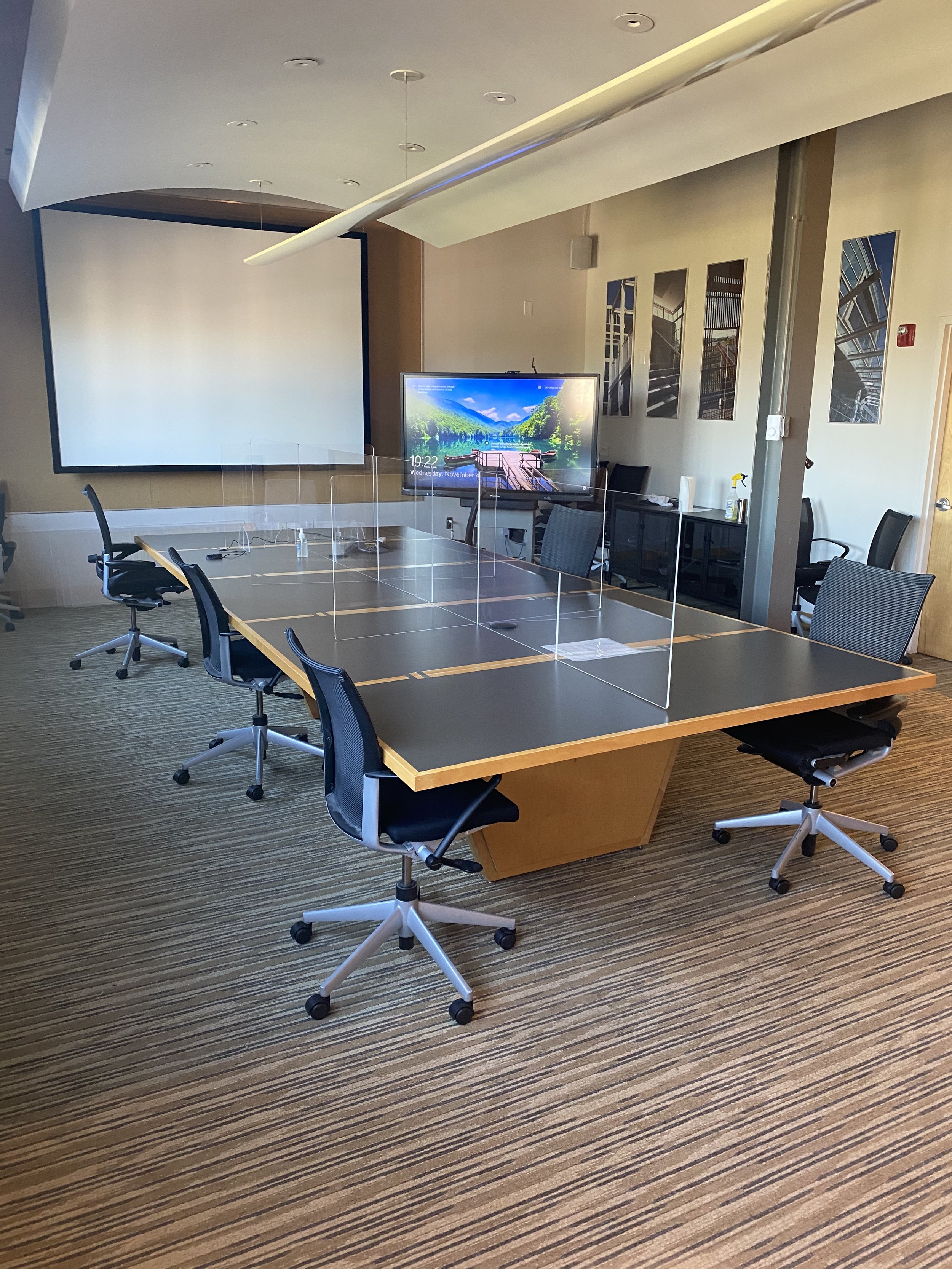 large conference table custom seats 10-12