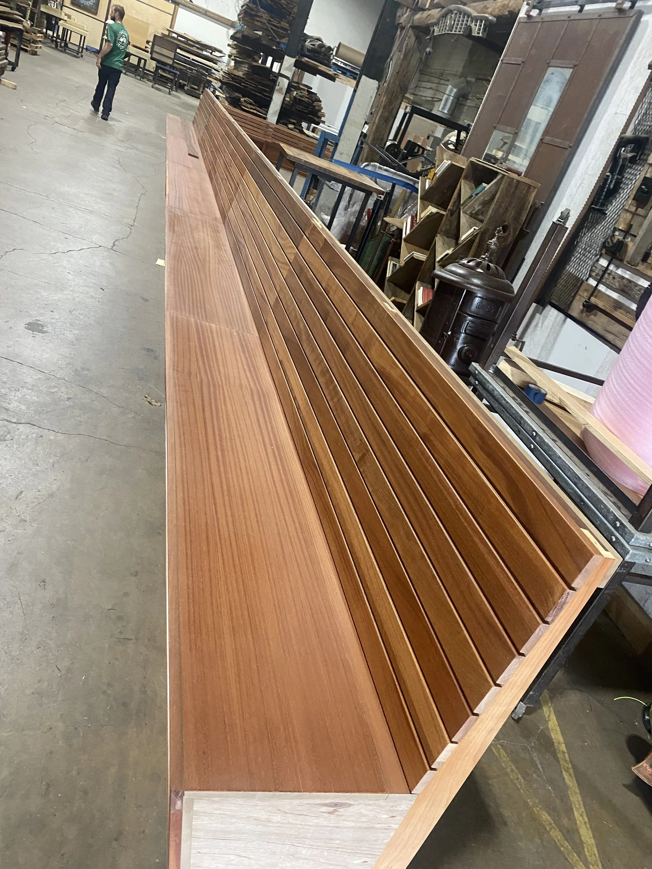 custom cafe banquette, banquette nautical look, custom woodwork metal work baltimore maryland,