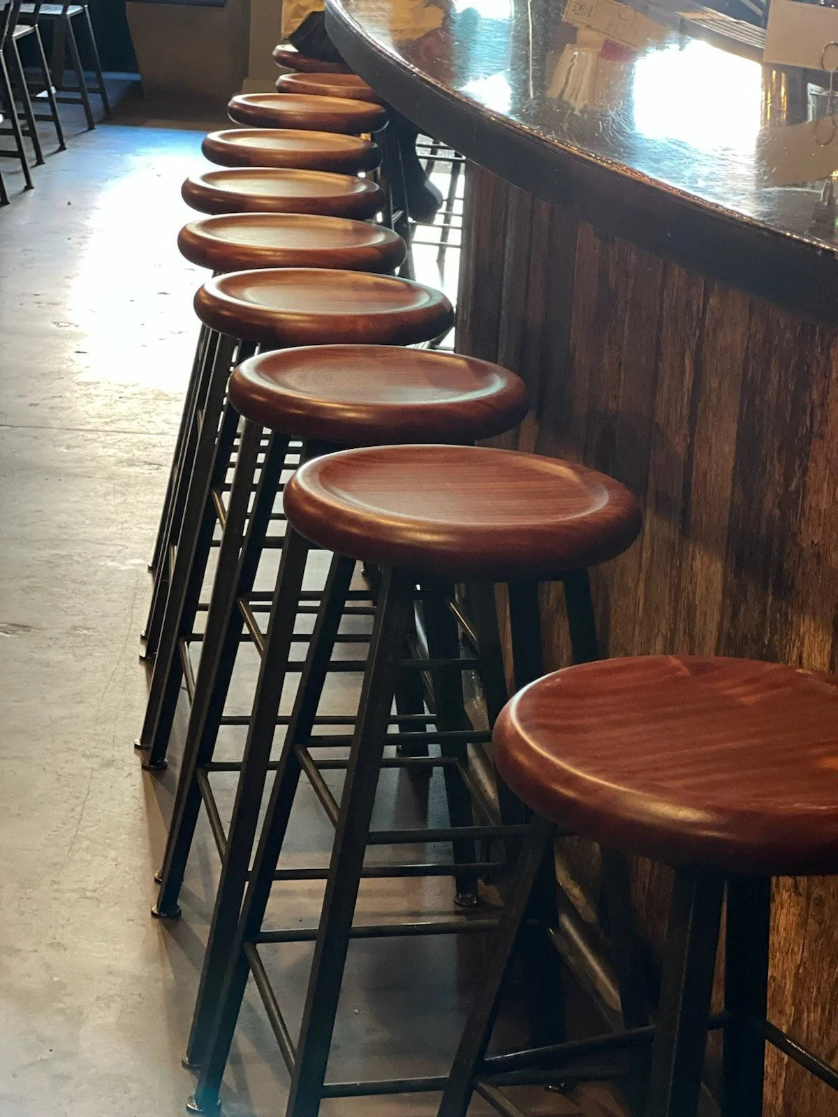 barstools with nautical theme, custom woodwork metal work baltimore maryland,