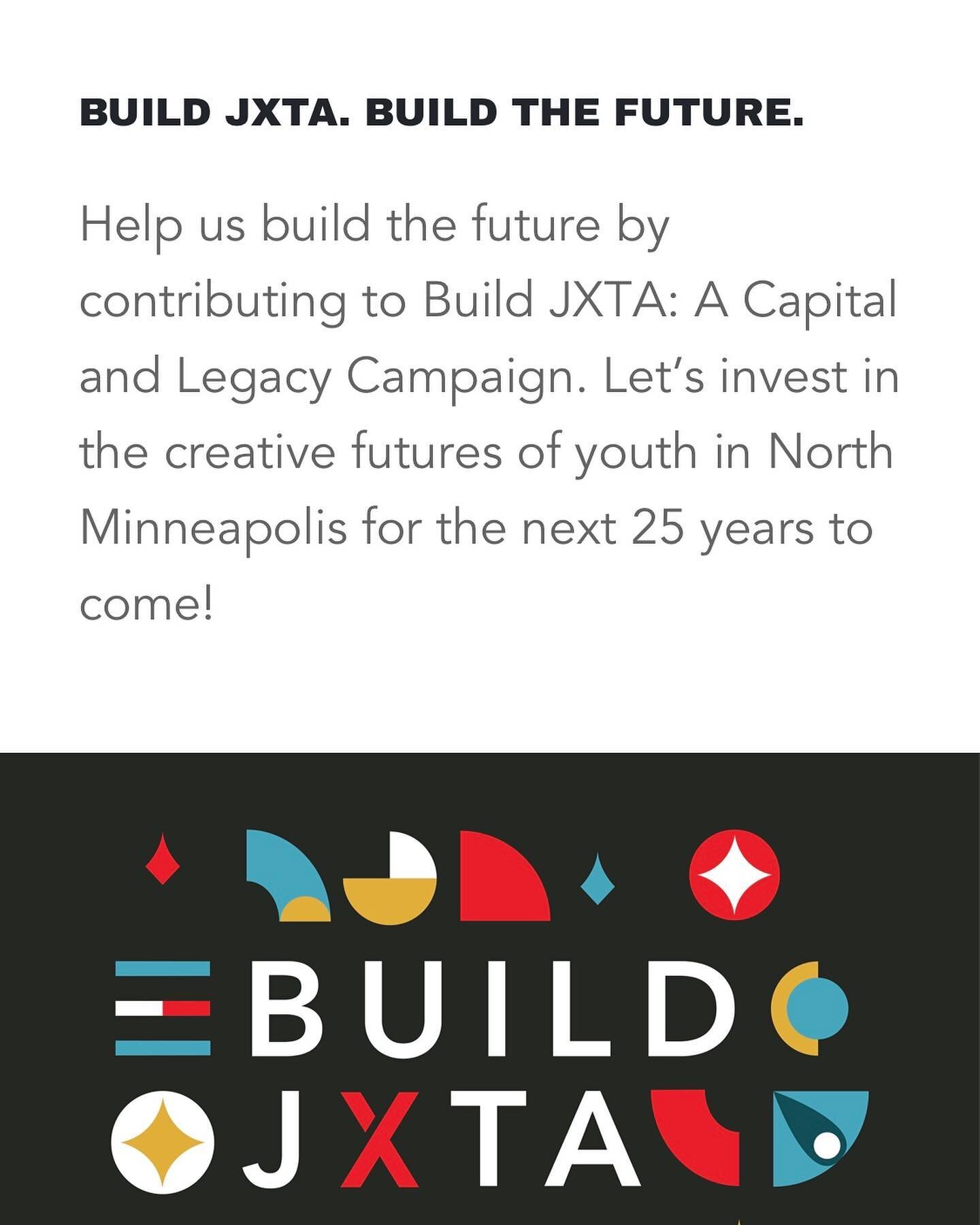 @jxta_arts launched a capital campaign a couple years ago with big plans to expand facilities and invest in the futures of young creatives in North Minneapolis. This is the future of Art and Design in this city. If there were anything to get really e