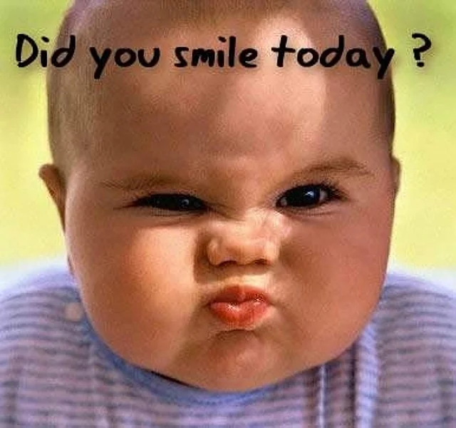 Smile- it reduces stress!