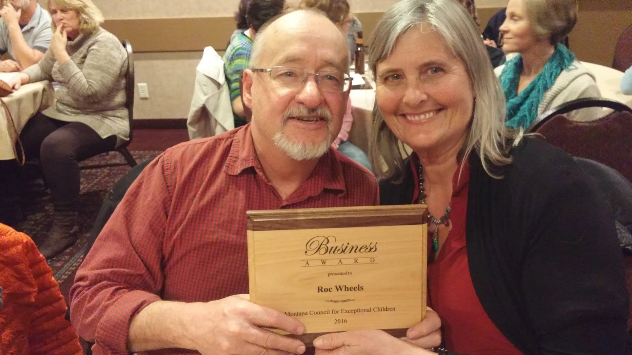 Wayne AND lee Hanson (ROC Wheels founders) at the mcec confrence in bozeman, mt (february 2016)