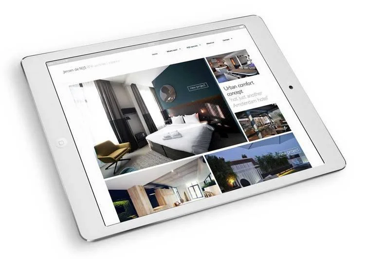 Responsive website for interior architect Jeroen de Nijs