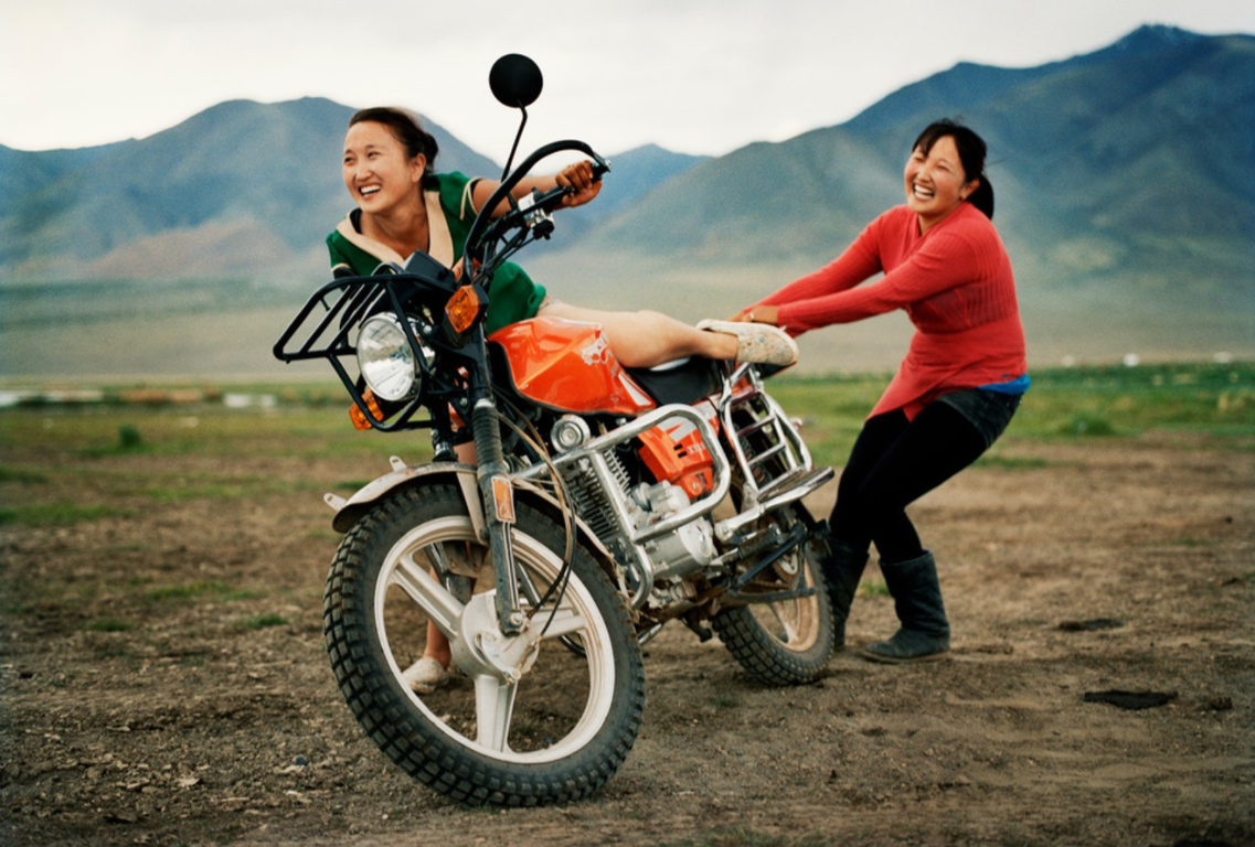 Two friends go out for a ride near their home by Üüreg Lake (Үүрэг нуур) in western Mongolia.