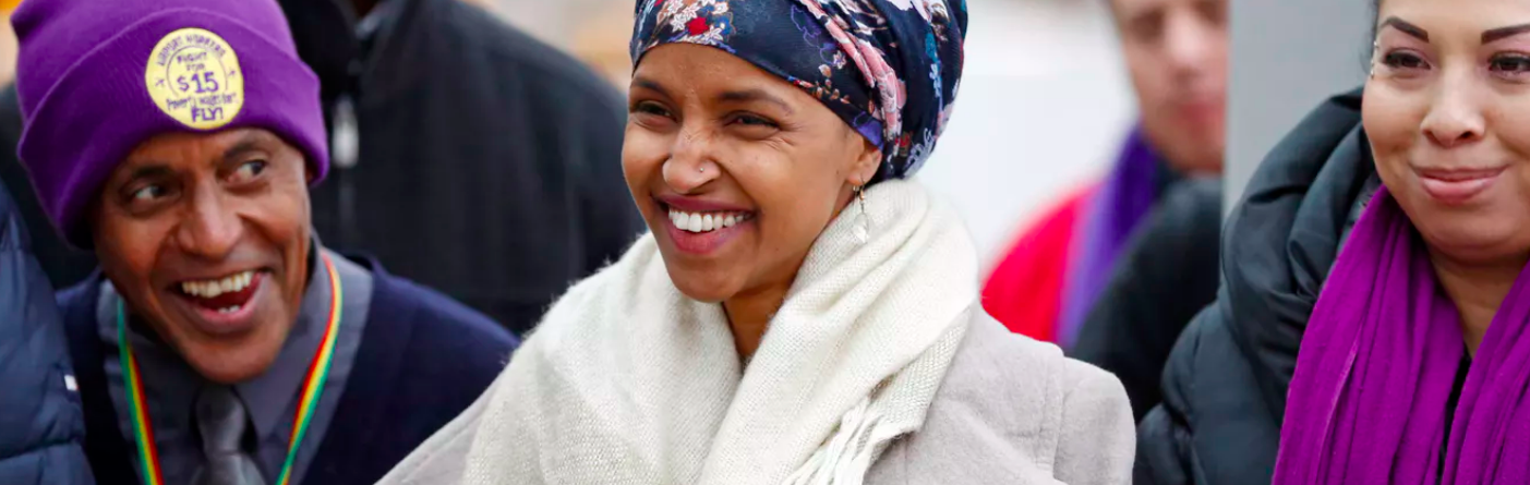 Ilhan Omar, a Somali American, who was elected from Minnesota’s 5th congressional district, will be the first woman in U.S. Congress to wear a hijab. AP Photo/Jim Mone, File