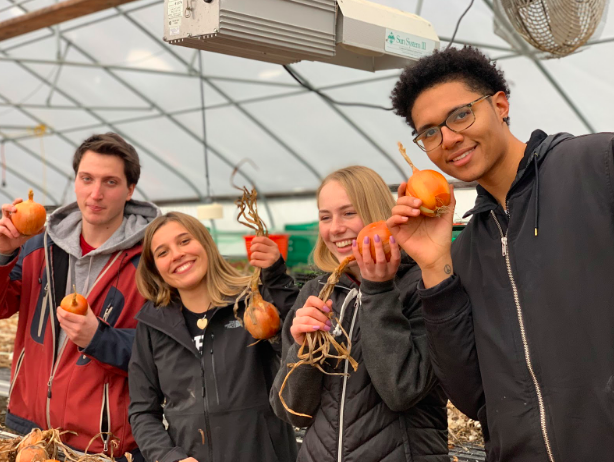 Eco-Gap Participants in the Greenhouse. Photo provided by Eco-Gap.