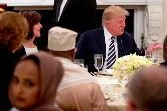 Ramadan dinner at White House in 2018. AP Photo/Andrew Harnik