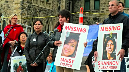 Ottawa vigil for missing and murdered aboriginal women in 2014. Obert Madondo. CC BY-NC-SA 2.0