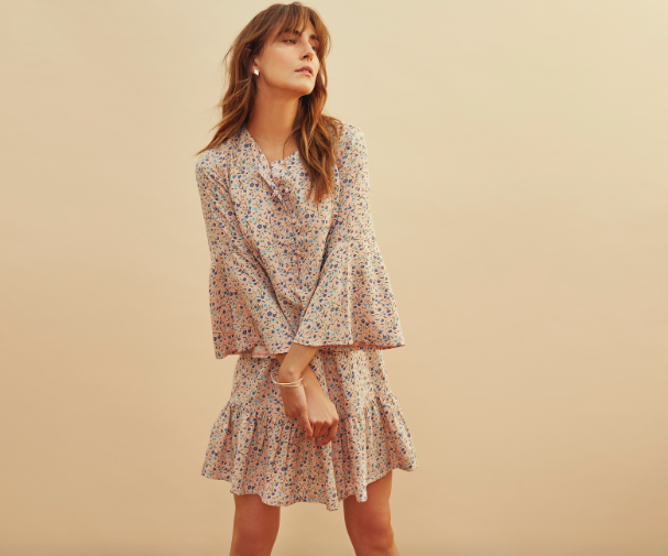 People Tree floral dress. Photo provided by People Tree