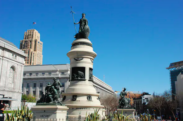 Frank Happersberger’s pioneer monument, San Francisco, California, 1894. Lisa Allen.