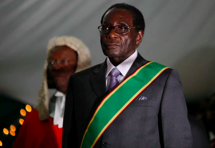Robert Mugabe during his swearing-in ceremony in Harare, 2008. The former Zimbabwean president has died aged 95. EPA-EFE
