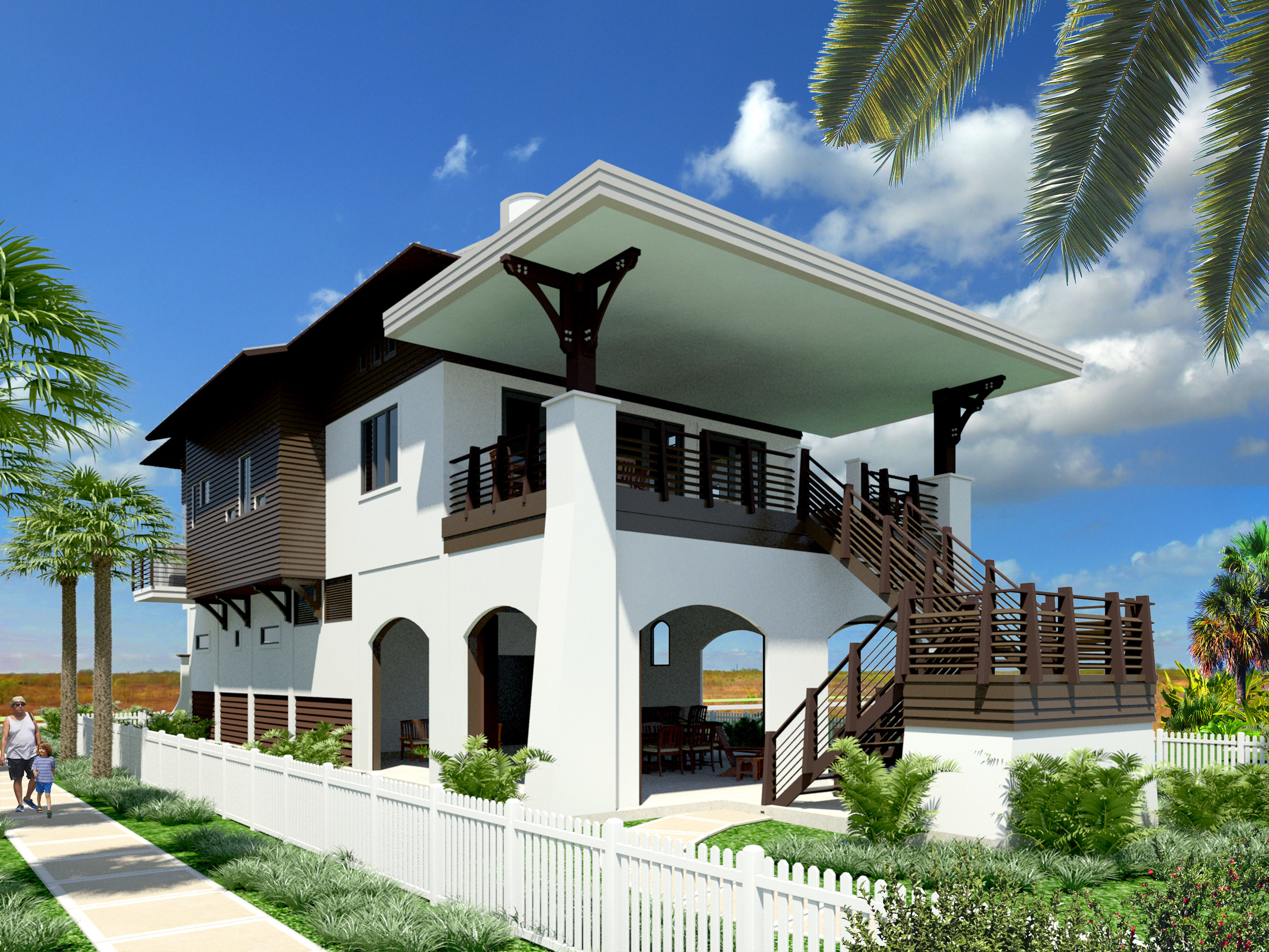 408 Seagrass - Beach Side Angle View