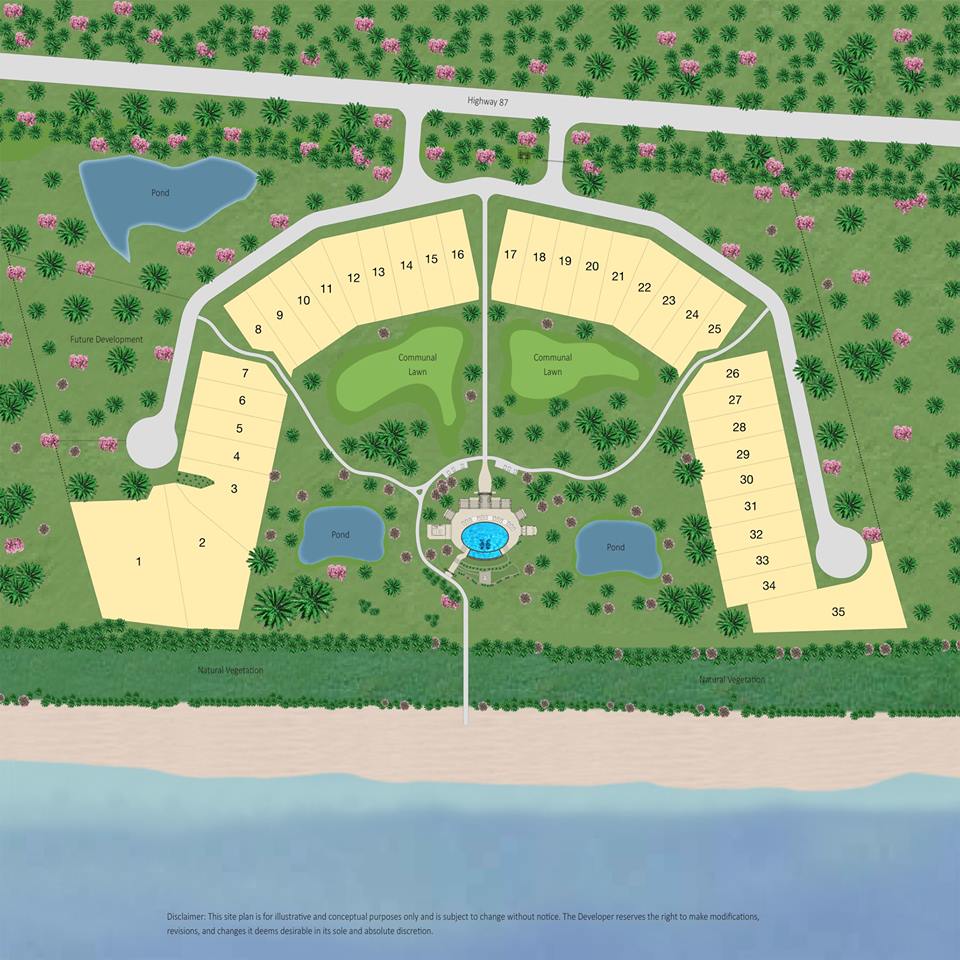 Site plan of Seagrass Beach