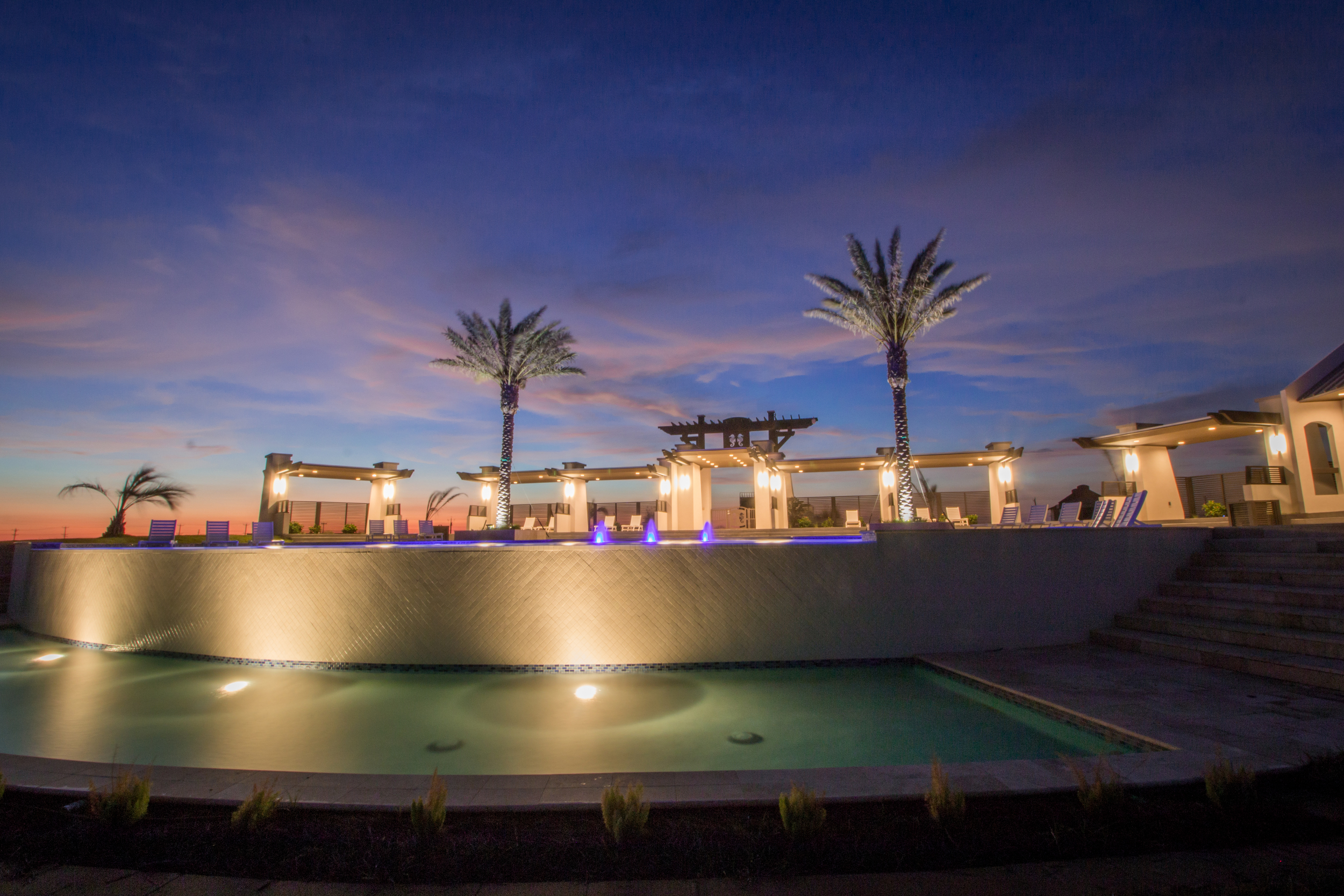 Photo of the beautiful pool at Seagrass Beach in Crystal Beach, Texas on Bolivar Peninsula