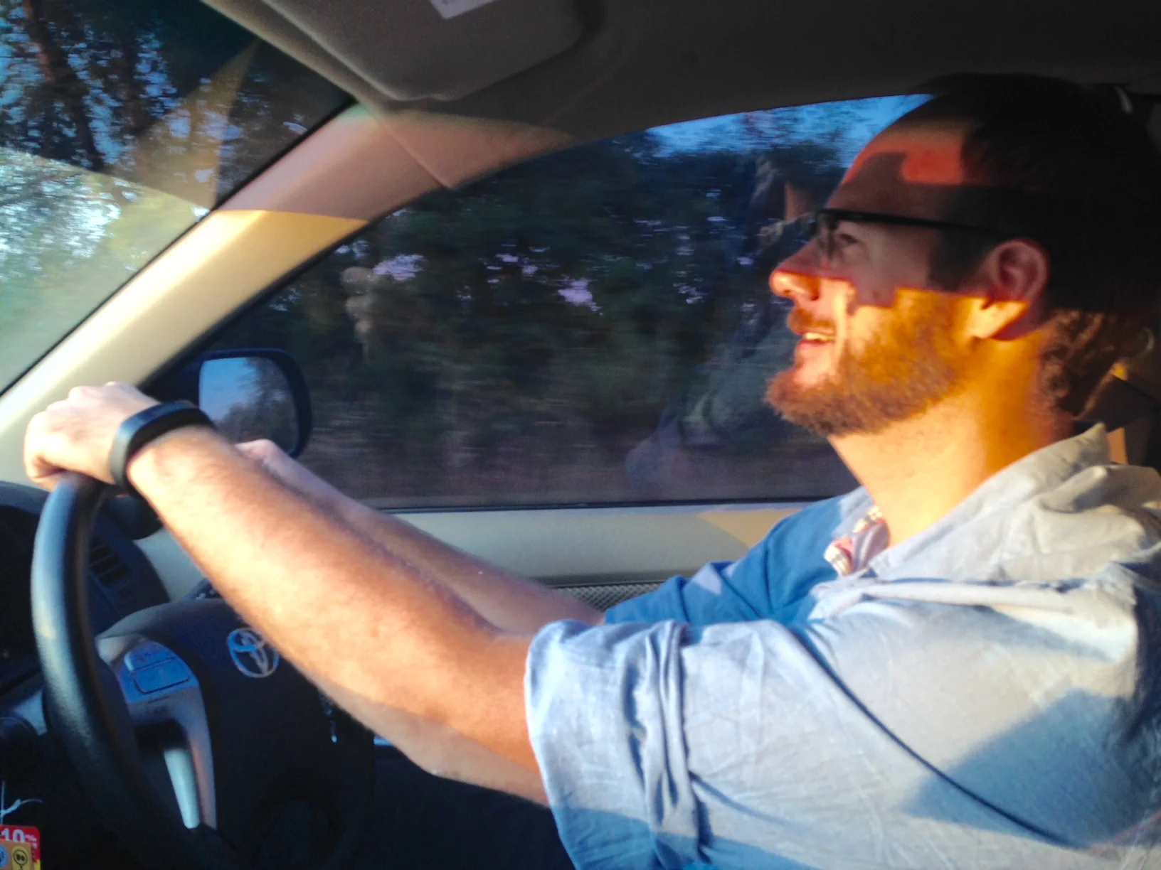 A shot of John during his first time driving in Thailand - and quite successfully I might add!