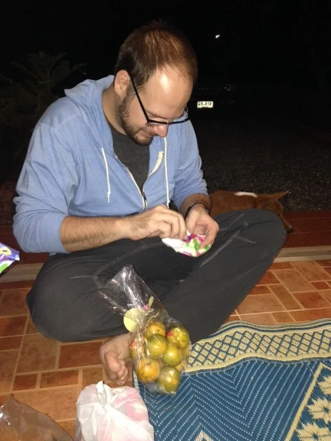 John, on his Thai-style birthday