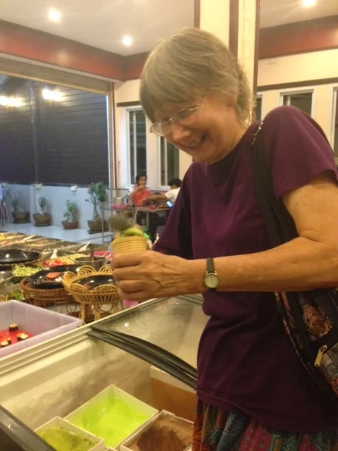 We had more than one ice-cream experience this week. All of us staff enjoyed multiple rounds of ice-cream at our staff Christmas party - including Antonia!