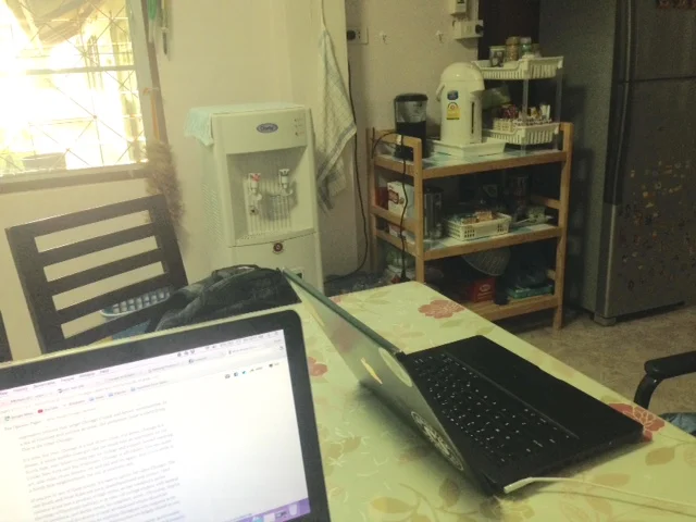 We continue with the little joys: internet that works!
