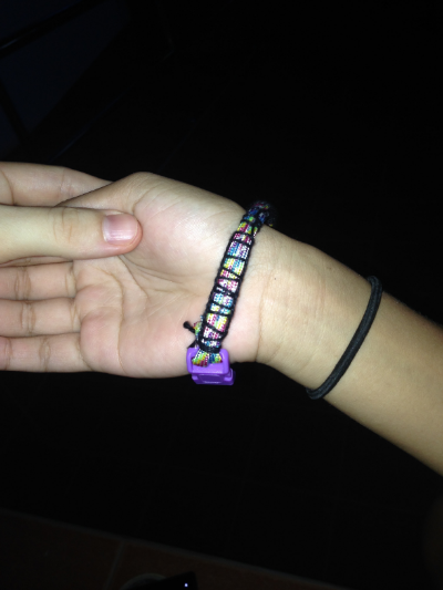 Last week's activity with the youth in the Garden: bracelet-making. But really, this was the only decent-looking bracelet made!