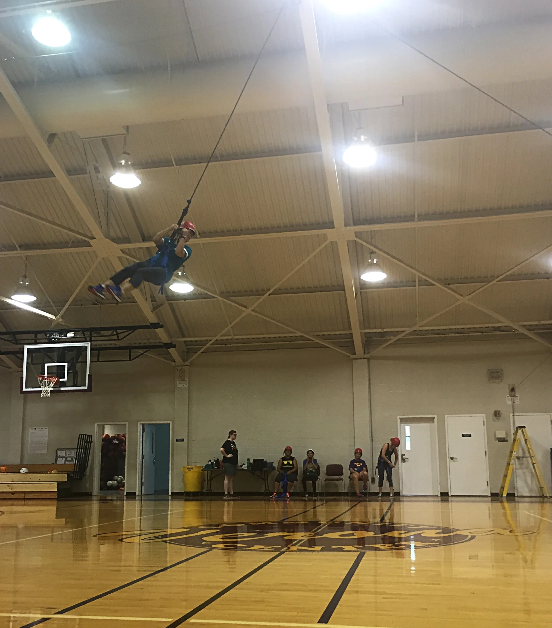 That's me on a rope!