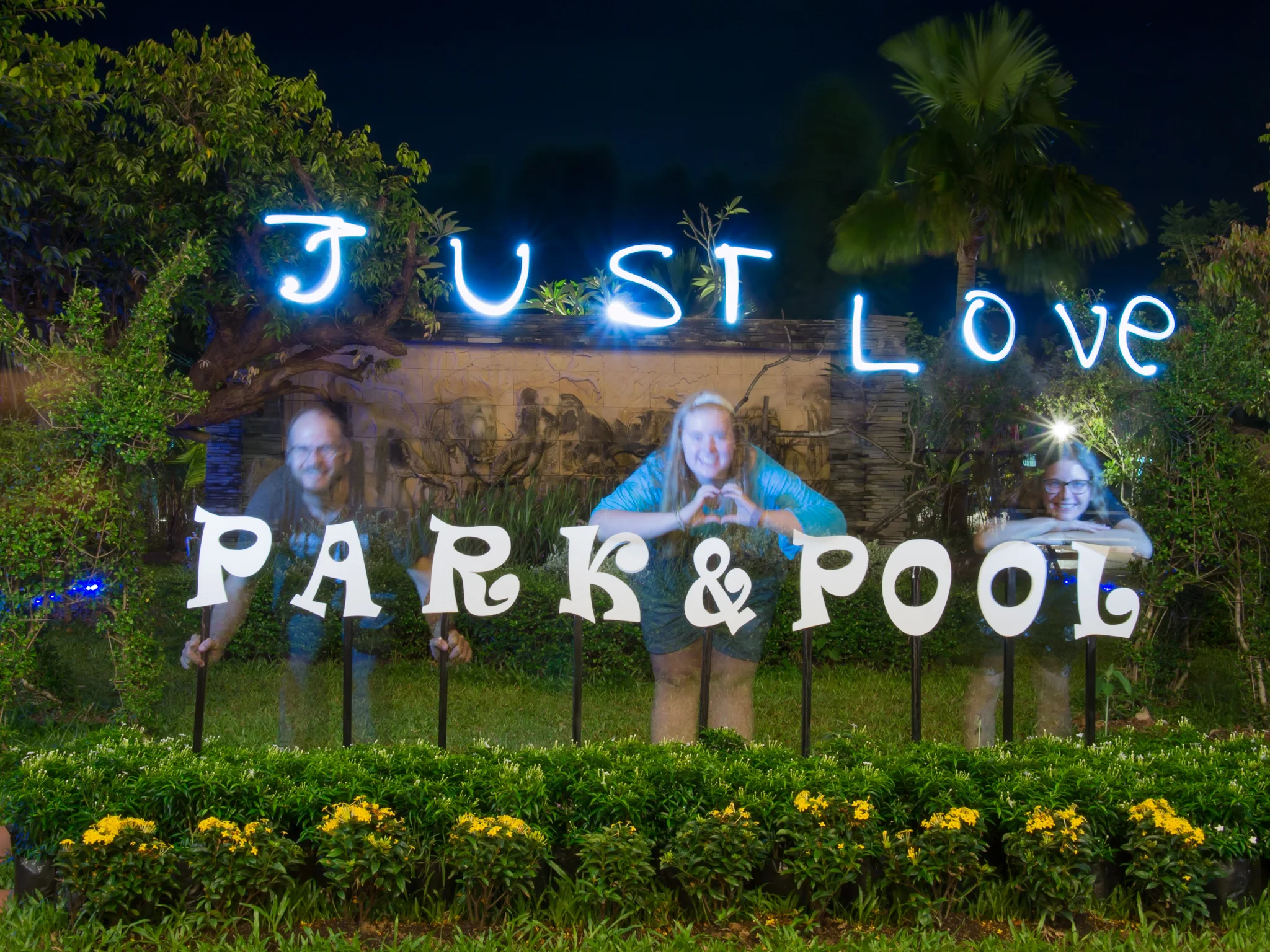  Light Painting at our NongKhai retreat getaway last weekend!