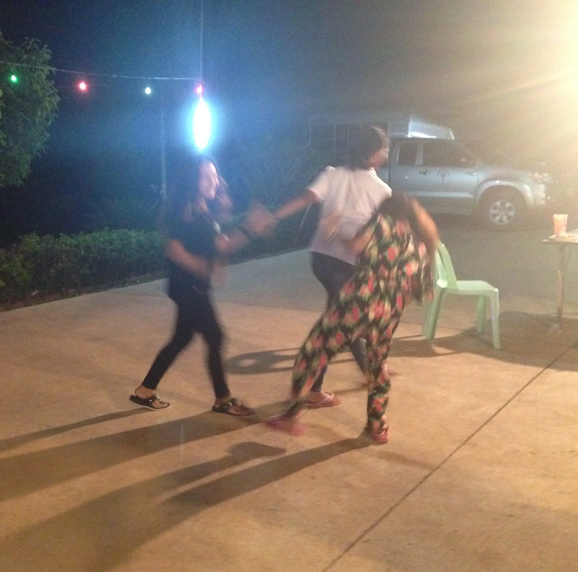 Teens and twenty-somethings dancing the night away.
