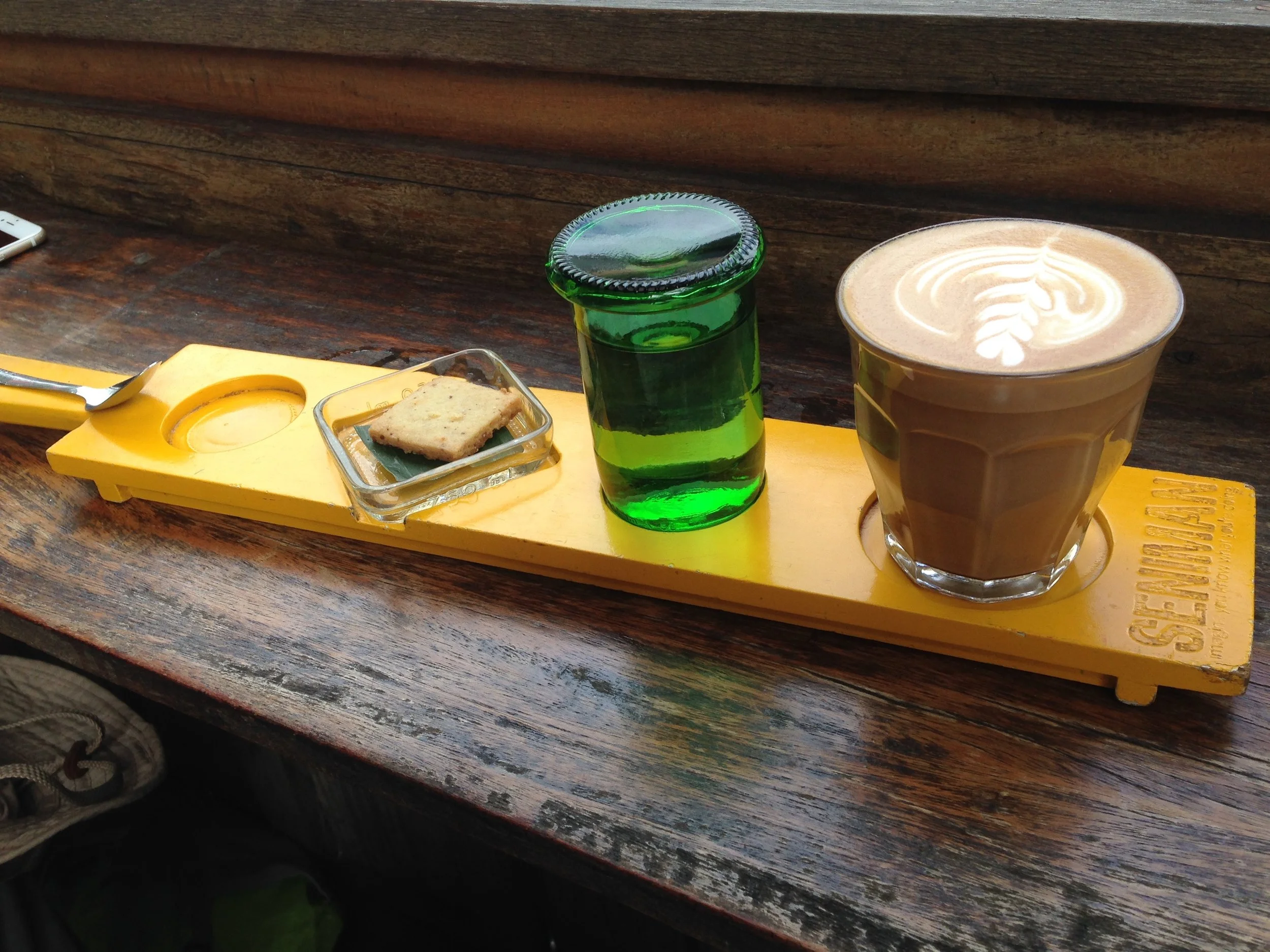 My first fancy latte since last August. What, what!